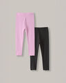 Set De Leggings Cintura Elástica,LILA